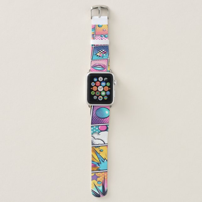 Pop art Apple Watch band (Front)
