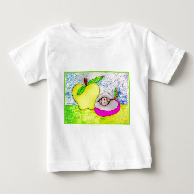 Pop Art Apples Infant Organic Creeper (Front)