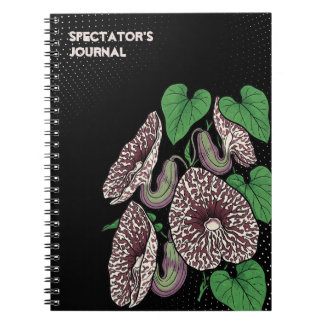 Pop Art Aristolochia Floral Botanical Notebook