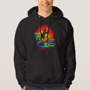 Pop Art Artist Design Beagle Dog Surf Hoodie