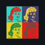 “Pop Art Aunt Fritzi” Wood Wall Art<br><div class="desc">We adapted Aunt Fritzi and gave her a retro pop-art look. Add a pop of color to your decor with this unique image!</div>