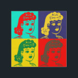 “Pop Art Aunt Fritzi” Wood Wall Art<br><div class="desc">We adapted Aunt Fritzi and gave her a retro pop-art look. Add a pop of color to your decor with this unique image!</div>