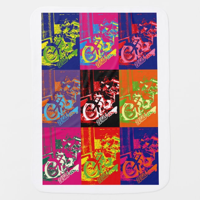Pop art baby blanket (Front)