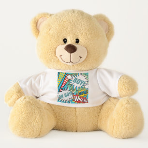 Pop Art Baby Boy Teddy Bear