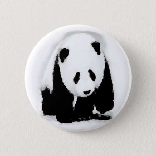 Pop Art Baby Panda Button