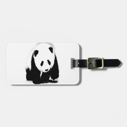 Pop Art Baby Panda Luggage Tag