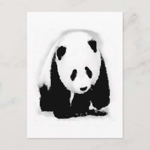 Pop Art Baby Panda Postcard