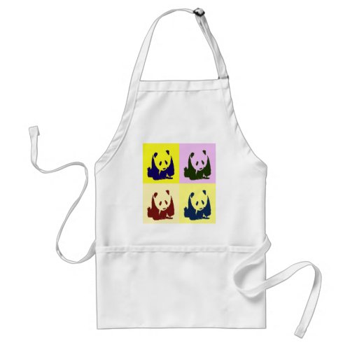 Pop Art Baby Pandas Adult Apron