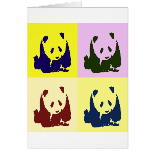 Pop Art Baby Pandas Cards (Front)