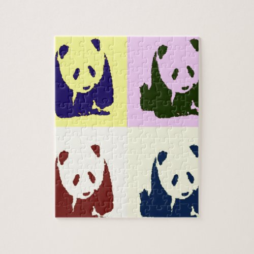 Pop Art Baby Pandas Jigsaw Puzzle