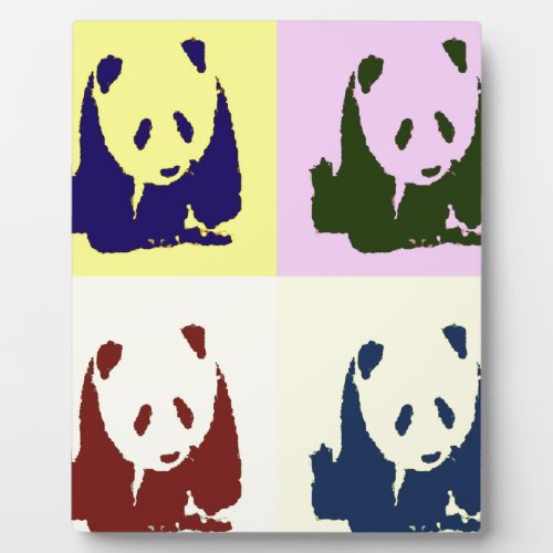 Pop Art Baby Pandas Plaque