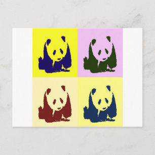 Pop Art Baby Pandas Postcard