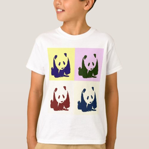 Pop Art Baby Pandas T_Shirt