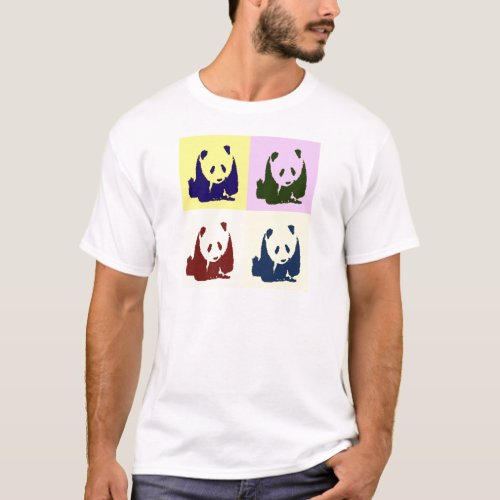Pop Art Baby Pandas T_Shirt