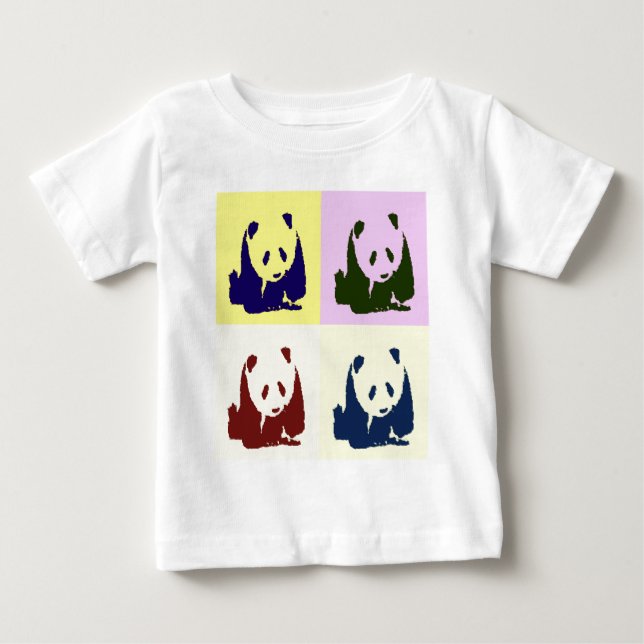 Pop Art Baby Pandas T-Shirt (Front)