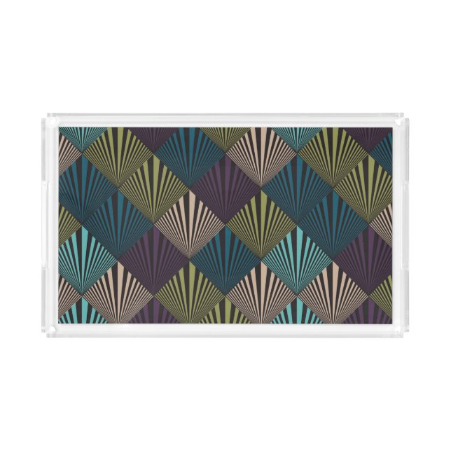 Pop art background acrylic tray (Front)