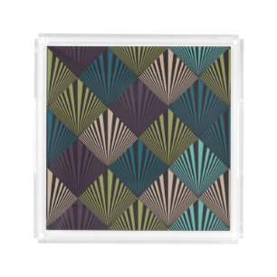 Pop art background acrylic tray