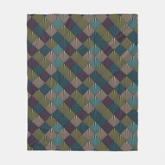 Pop art background fleece blanket (Front)