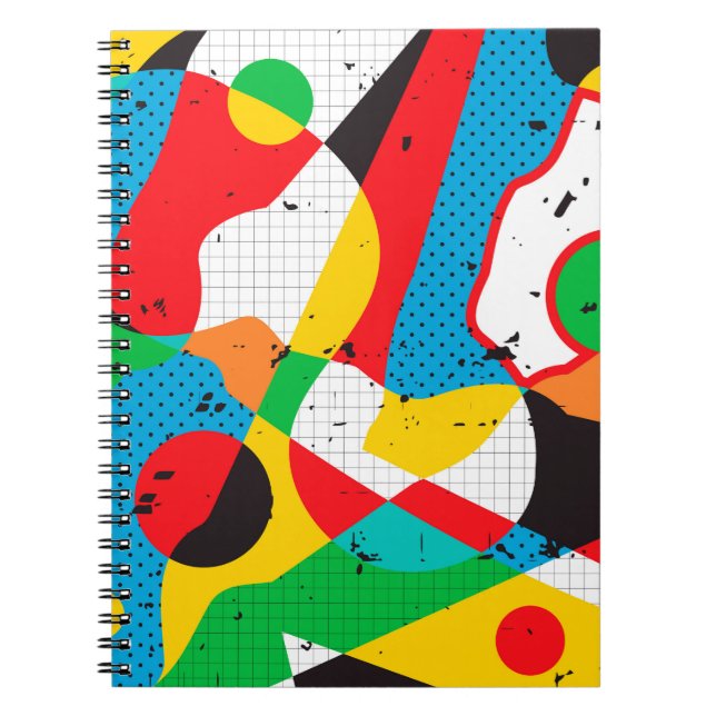 pop art background notebook (Front)