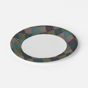 Pop art background paper plates