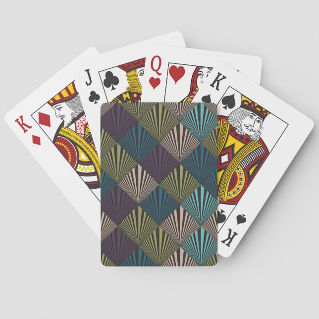 Pop art background poker cards (Back)