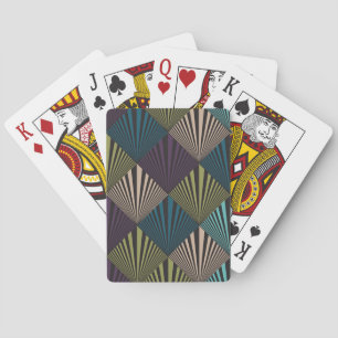 Pop art background poker cards