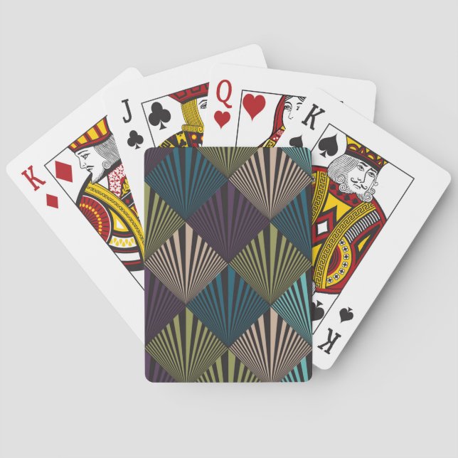 Pop art background poker cards (Back)
