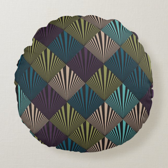 Pop art background round pillow (Front)