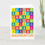 Pop Art Badminton Card