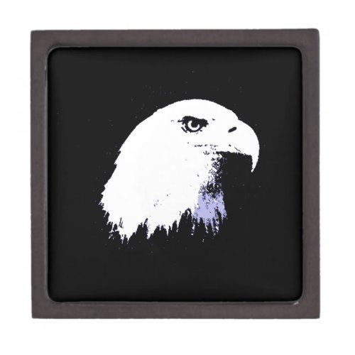 Pop Art Bald Eagle Jewelry Box