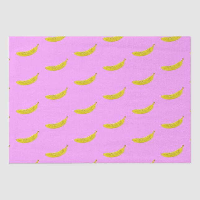 Pop Art Banana Pattern                         Tissue Paper (Front)