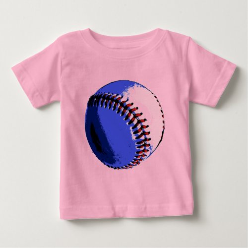 Pop Art Baseball Baby T_Shirt