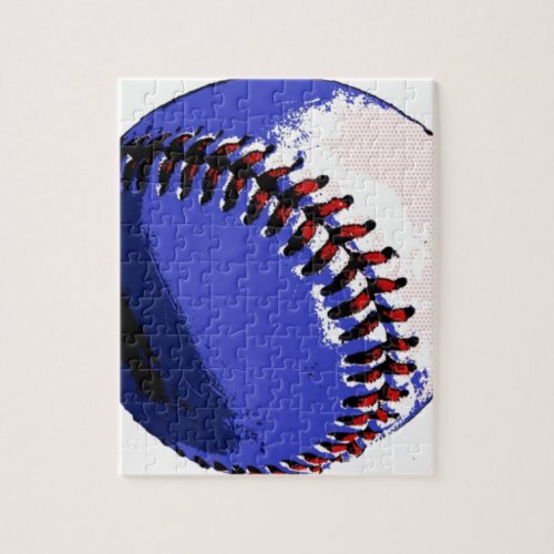 Pop Art Baseball Jigsaw Puzzle