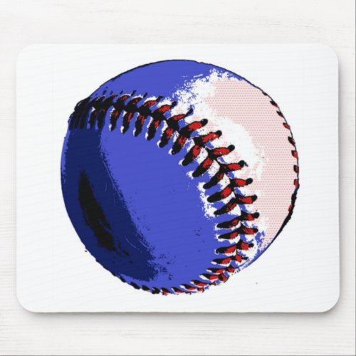 Pop Art Baseball Mouse Pad