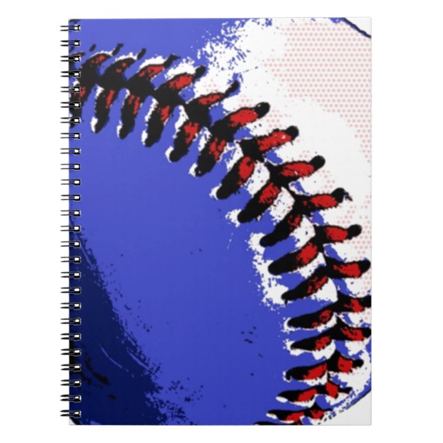 Pop Art Baseball Notebook (Front)
