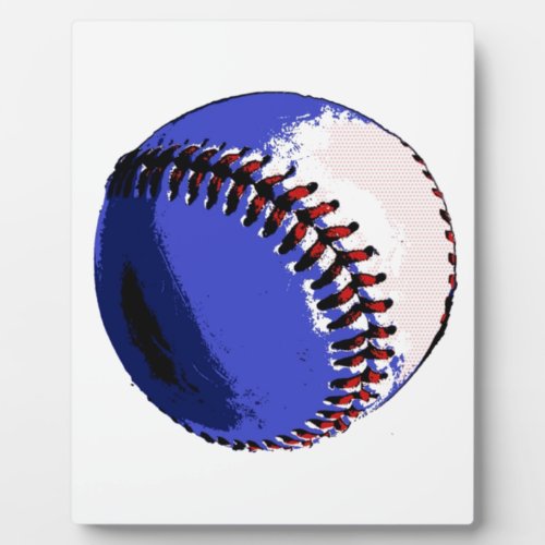 Pop Art Baseball Plaque