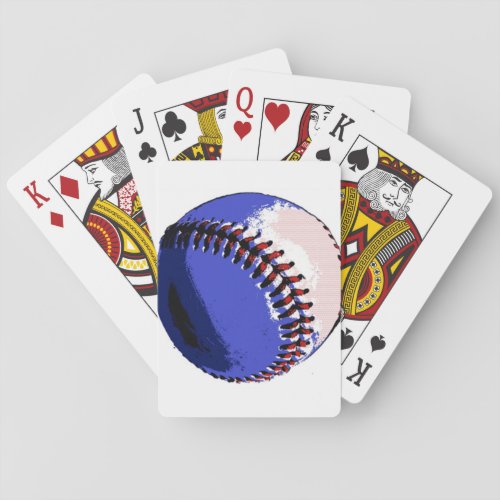 Pop Art Baseball Poker Cards