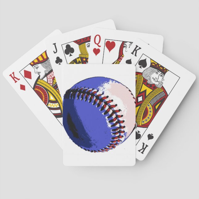 Pop Art Baseball Poker Cards (Back)