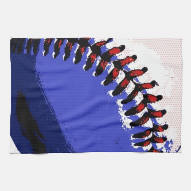Pop Art Baseball Towel (Horizontal)