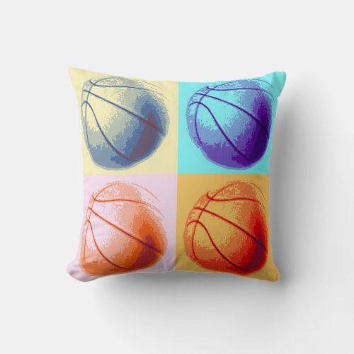 Pop Art Basketball American MoJo Pillow