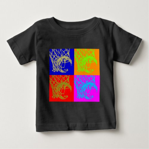 Pop Art Basketball Baby T_Shirt