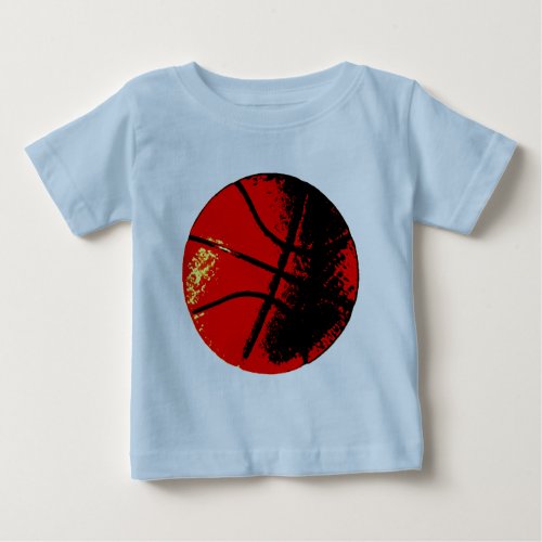 Pop Art Basketball Baby T_Shirt