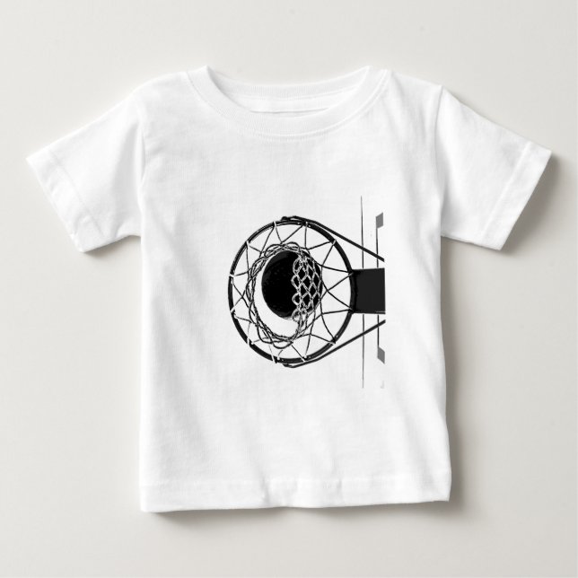 Pop Art Basketball Baby T-Shirt (Front)