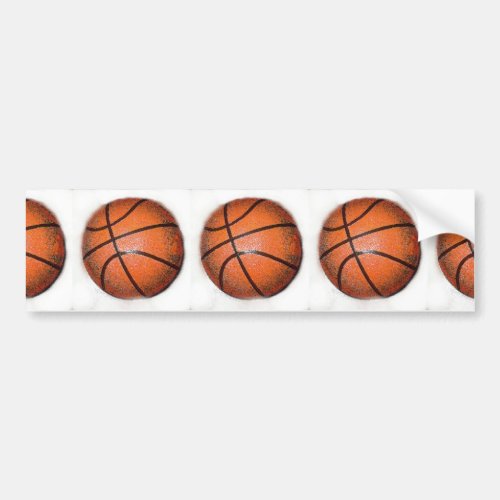 Pop Art Basketball Bumper Sticker
