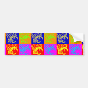 Pop Art Basketball Bumper Sticker