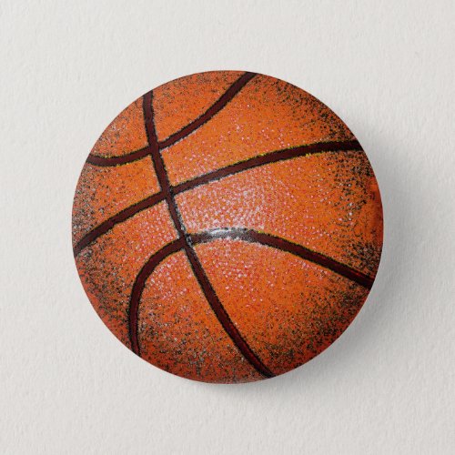 Pop Art Basketball Button