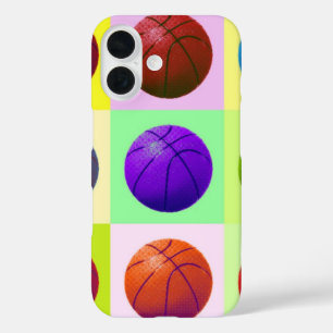 Pop Art Basketball iPhone 16 Case