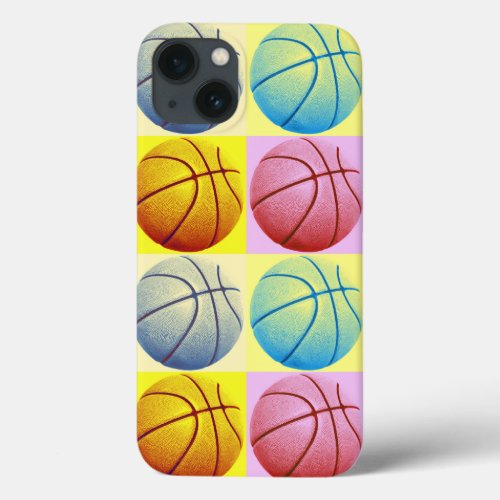 Pop Art Basketball iPhone 13 Case