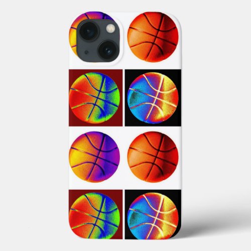 Pop Art Basketball iPhone 13 Case