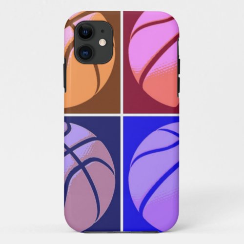 Pop Art Basketball iPhone 11 Case